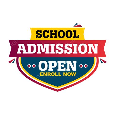 School Admission Open Banner Tag Abstract Free Vector Image School