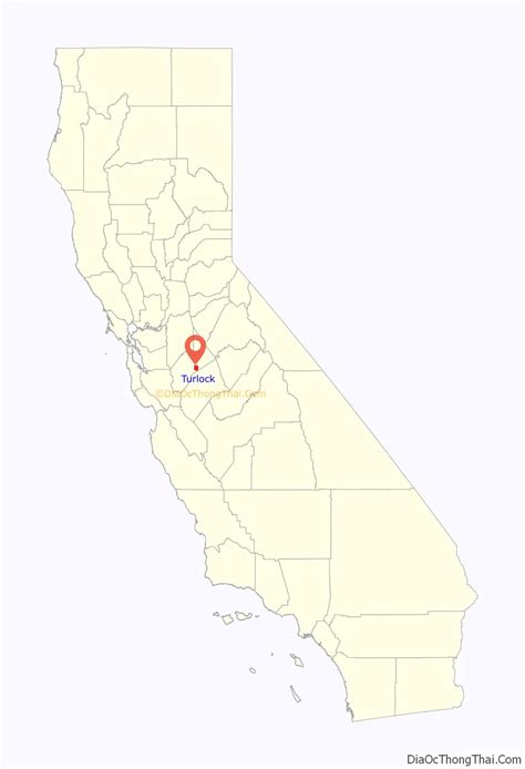 Map of Turlock city - Thong Thai Real