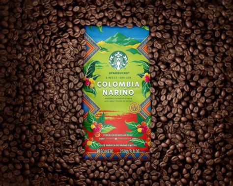 starbucks launches  packaging   colombia narino  bean