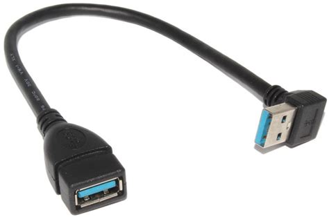Удлинитель (угловой переходник) USB 3.0 AM "папа" - USB 3.0 AF "мама ...