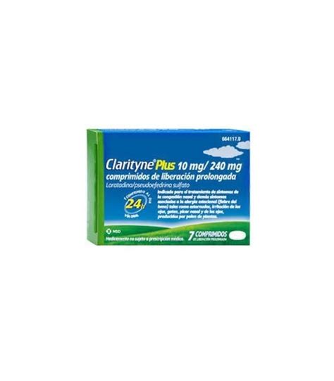 Clarityne Plus 10 Mg240 Mg 7 Comprimidos Farmacia Online