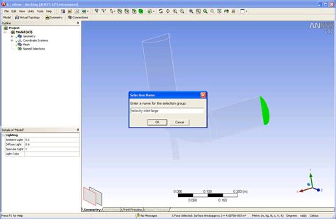 ANSYS FLUENT 12 1 In Workbench Tutorial Step 3 Meshing The Geometry