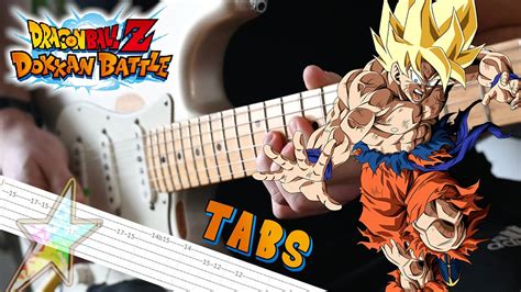 Lr Super Saiyan Namek Goku Ost Guitar Lesson With Tabs Dokkan Battle