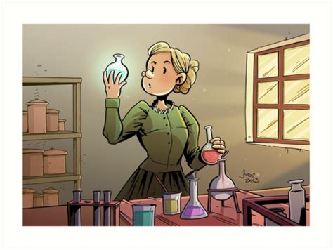 Marie Curie Cartoon