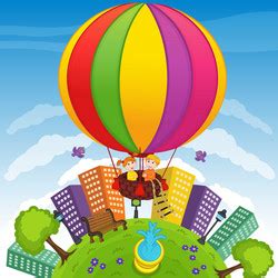 Hot Air Balloon Royalty Free Vector Image VectorStock