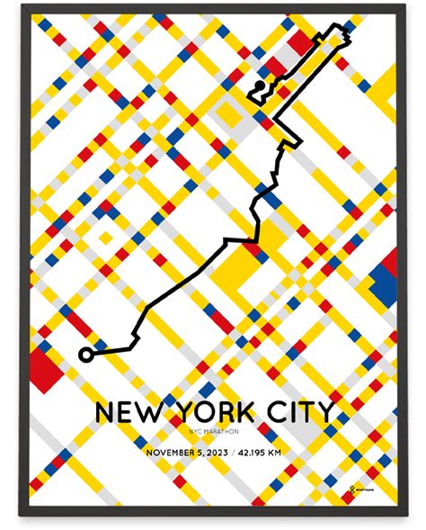 2023 New York City Marathon print – Sportymaps