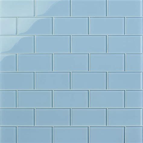 Ivy Hill Tile Contempo Blue Gray 6 in. x 3 in. x 8mm Polished Glass ...