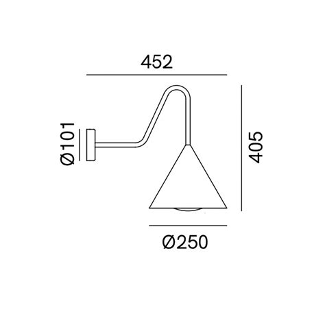 Il Fanale Cone Wall Light Chiara Colombini