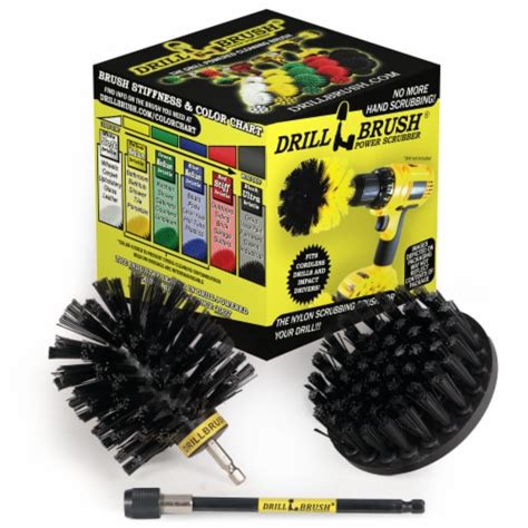 Drillbrush Ultra Stiff Bristle BBQ Smoker Cleaning Kit with Extension ...