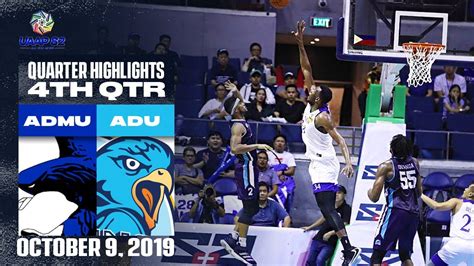 Admu Vs Adu October 9 2019 4th Quarter Highlights Uaap 82 Mb