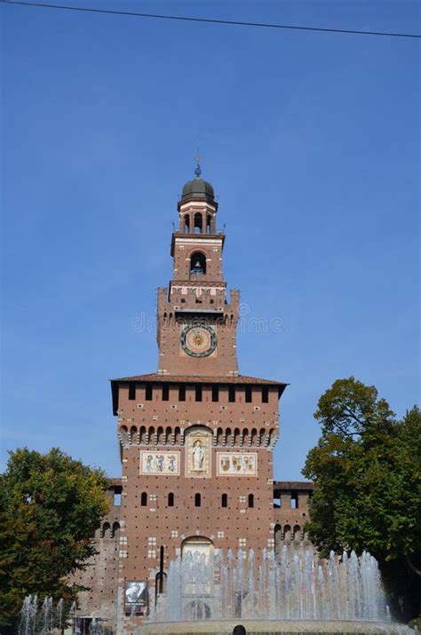 Castelo De Sforzesco Em Mil O It Lia Foto De Stock Editorial Imagem