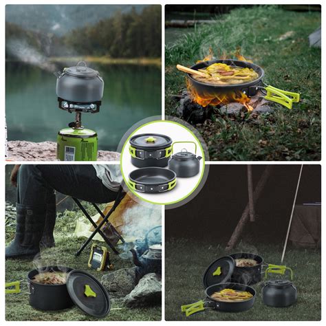 Camping Cooking Set Camping Cookware Set 16pcs Camping Pot Pan Set