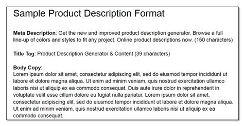 How To Write Product Descriptions Bizwrite