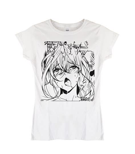 Hentai Aaax Stencil Anime Polera Blanca Mujer Poleradicto Poleras