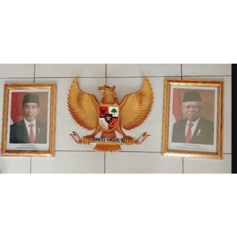 Jual Satu Set Bingkai Foto Presiden Dan Wakil Patung Garuda Shopee