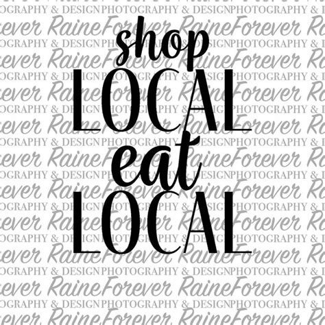 Shop Eat Local Svg Etsy