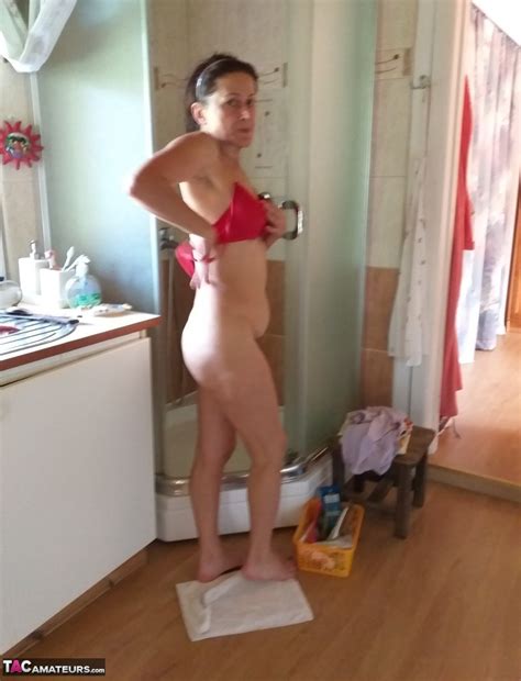 Mature Lady Diana Ananta Gets Undressed Before Taking A Shower Coedcherry