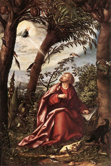 St John The Evangelist In Patmos Painting Hans Burgkmair Oil