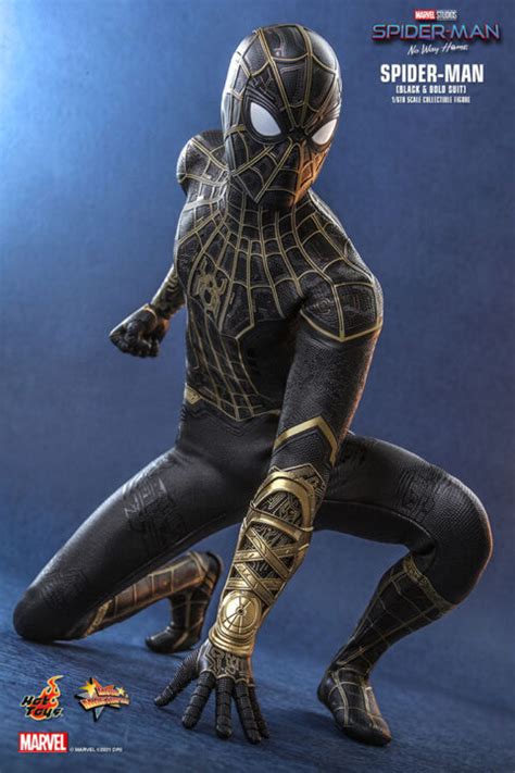 Spider Man Black Gold Suit Hot Toys MMS604