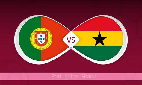 Portugal vs Ghana in Football Competition, Group A. Versus icon on ...