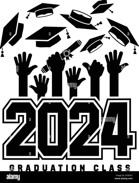 Cartel de clase de graduación de 2024 para saludo tarjeta de