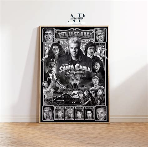 The Lost Boys Poster, Santa Carla Wall Art, Cult Film Decor, Fine Art ...