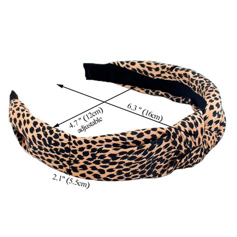 Begood 3pcs Knotted Headbands For Women Leopard Print Fashion Knot