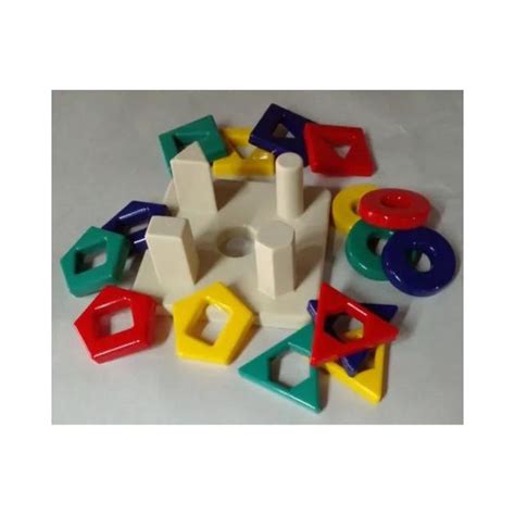 Juego De Encastre Plástico Didáctico Figuras Geométricas Home Baby