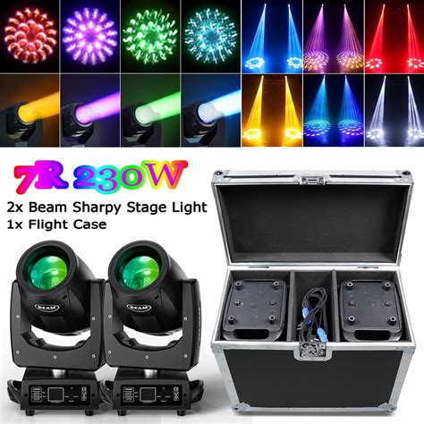 16 Prism Moving Head DJ Lights 2pcs 7R 230W Stage Lights with ...