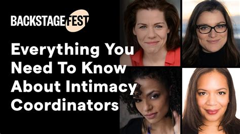 Everything To Know About Intimacy Coordinators In Film Tv Backstagefest Youtube