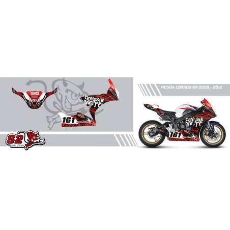 Kit déco personnalisable CBR600RR carénage selle