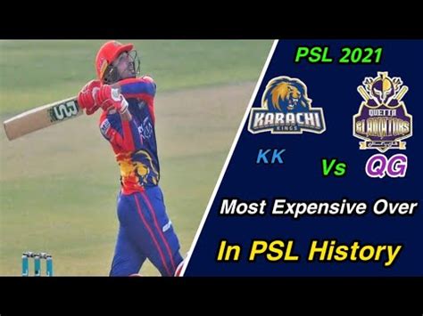 Most Expensive Over In HBL PSL History 33 Runs In Over Quetta