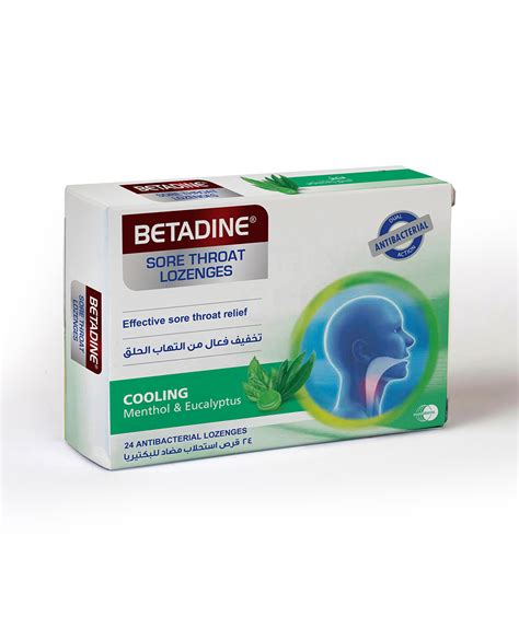 Buy Betadine Sore Throat Lozenges Menthol And Euclyptus 24s Online