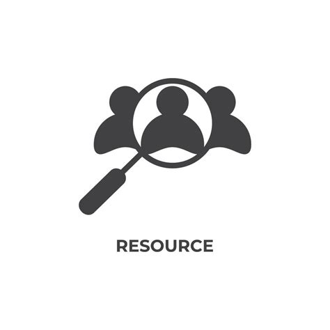 Vector Sign Of Resource Symbol Is Isolated On A White Background Icon