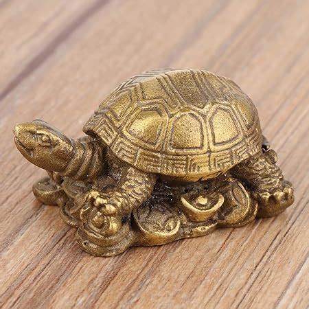 Amazon Hztyyier Brass Turtle Figure Brass Copper Tortoise Chinese