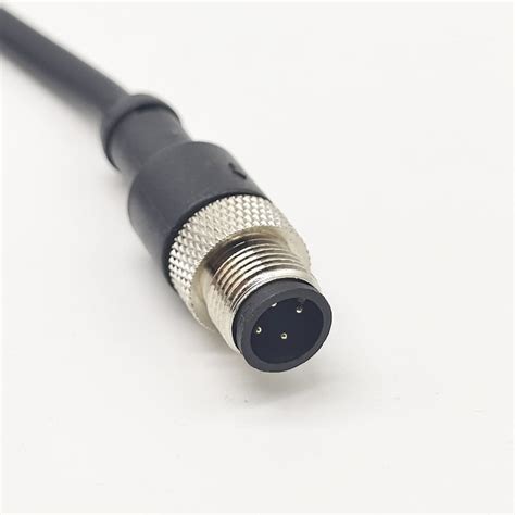 FOWIUNYE M12 4 pines macho a hembra Cable conector un código de moldeo