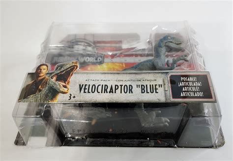 Jurassic World Attack Pack Velociraptor Figure Blue Fpf12 For Sale Online Ebay