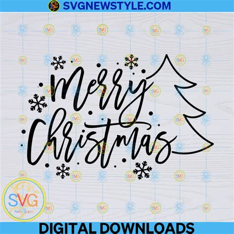 Merry Christmas Pink Christmas Tree Svg Xmas Trees Svg Merry