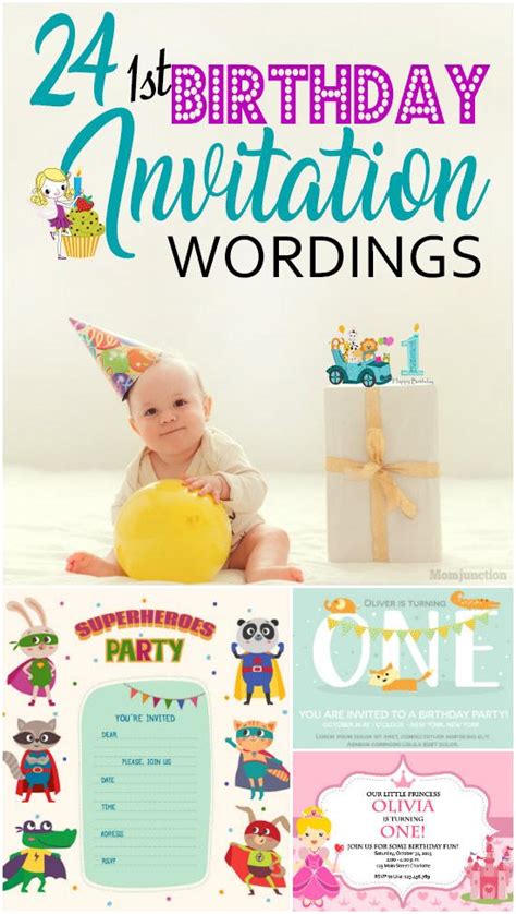 24 Best 1st Birthday Invitation Wordings