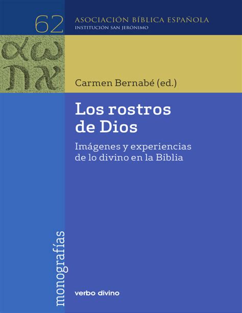 Los Rostros De Dios Editorial Verbo Divino