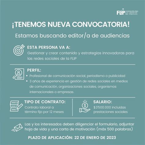 FLIP On Twitter RT FLIP Org Abrimos ConvocatoriaFLIP Para El