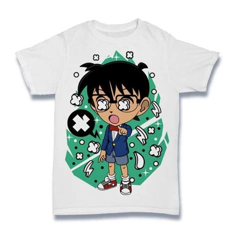 Homme Tee Shirt C L Bre D Tective Japonais S Rie Anime Manga Famous