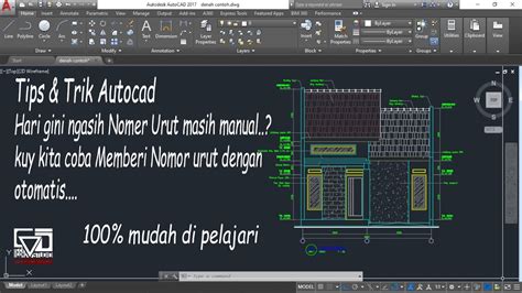 Cara Cepat Membuat Angka Yang Berurutan Di Autocad Mudah Dan Akurat Youtube