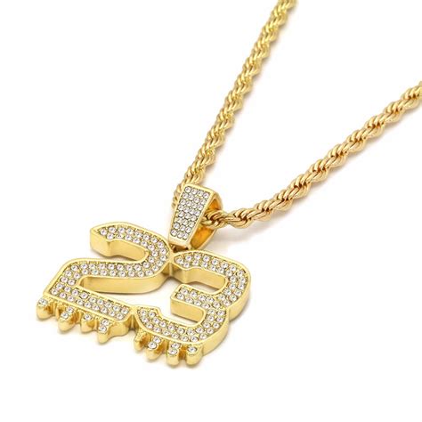 Iced Out Drip 23 Chain Pendant Blingkingstar Free Shipping