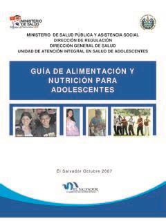 Gu A De Alimentaci N Y Nutrici N Para Adolescentes Gu A De