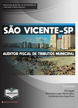 Apostila S O Vicente Auditor Fiscal De Tributos Municipal Aprove