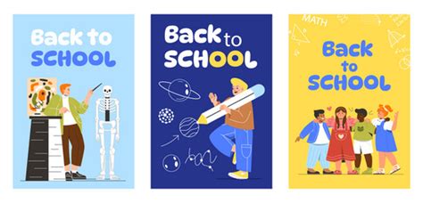 Back To School Set Royalty Free Vector Image Vectorstock