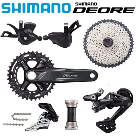 SHIMANO DEORE M4100 M6000 Groupset 2X10ความเรวM617 Derailleurดานหนา