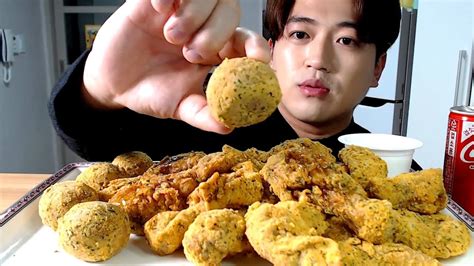 뿌링뿌링 뿌링클치킨 치즈볼 먹방 Feat바다코끼리 Bburinkle Chicken Cheeseball Mukbang