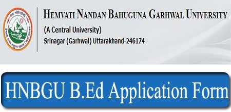 HNBGU B.Ed Application Form, Exam Date, Eligibility, Exam Pattern